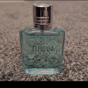 Everlast Men's Cologne - Aqua Blue Glass Bottle with Silver Cap